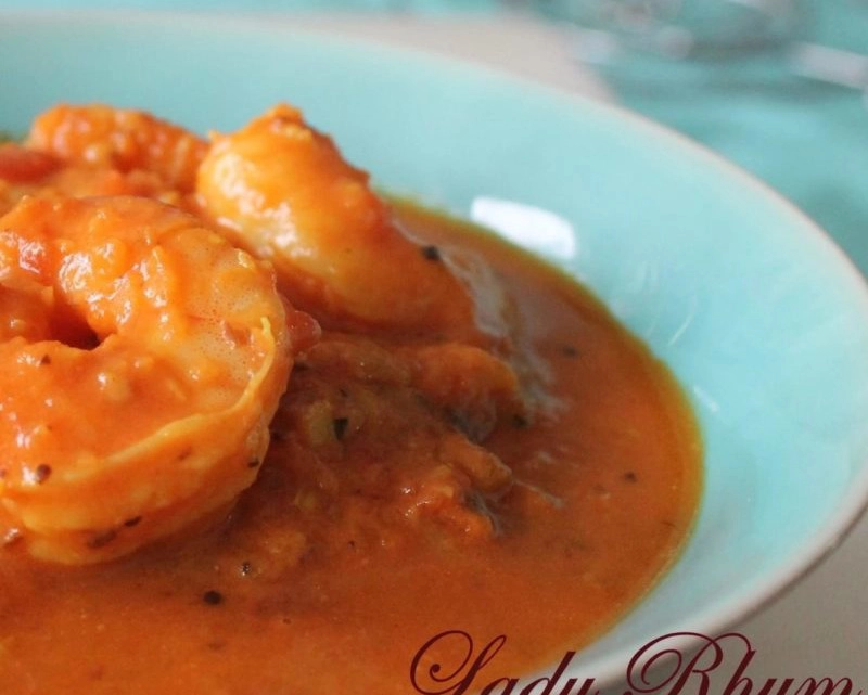 Curry de crevettes au lait de coco Curry de crevettes au lait de coco