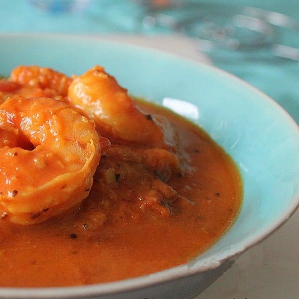 Curry de crevettes au lait de coco