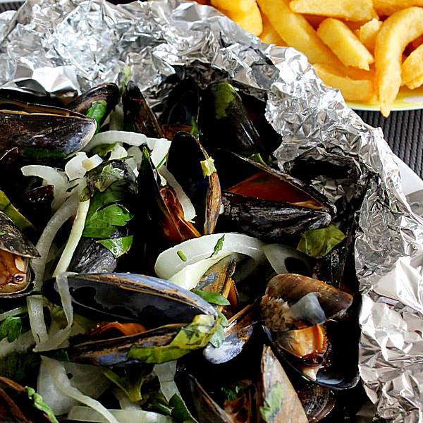 Moules en papillote