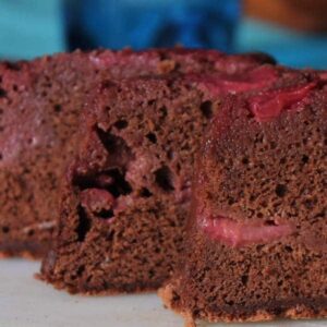 Gâteau au chocolat et aux fraises